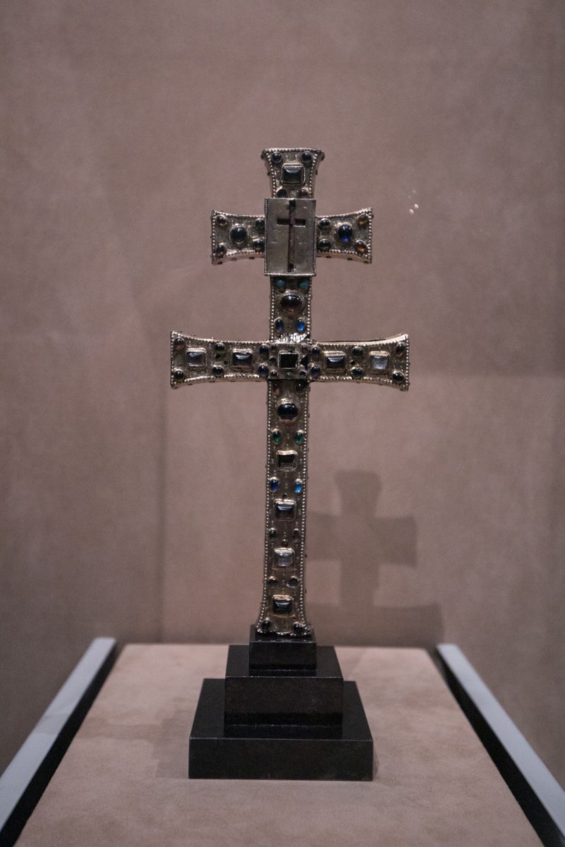 12th century reliquary cross<br>